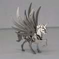 thumbnail image 3 of 3D Metal Mythical Animal Trendy Model With Full Texture And Strong Hands-on Ability Pegasus Kirin Nine-Tailed Fox Taurus Boys Cool Ornaments, 3 of 4