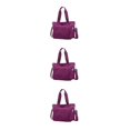 thumbnail image 3 of Wweixi 1/2/3 Sac Fourre-Tout Durable pour Femmes - Imperméable et Résistant à l'Usure, Multiples Poches Violet 3 Pcs, 3 of 6