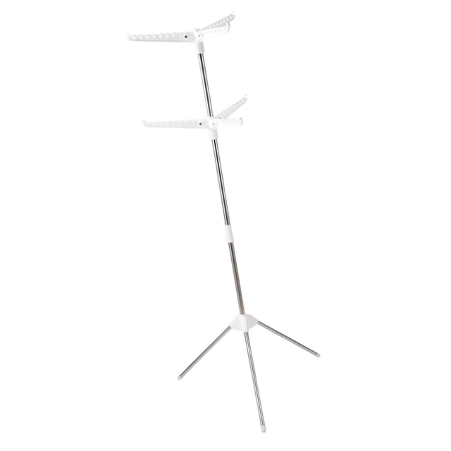 Percha de almacenamiento de prendas de secado para ropa de trípode, estante de toallas de secado de lavado de lavado plegable para ropa interior de de 2