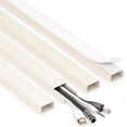 thumbnail image 1 of Cord Hider Wall for One Cord in Cord Covers for Wires on Wall Easy Install Cable Cover Wall Cable Raceway Hide Cords Cable Hider Cord Management Wall x Lin W.in H.in, 1 of 5