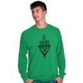 thumbnail image 5 of Wolf Pack Triangle Symbol Spirit Animal Long Sleeve TShirt Men Women Brisco Brands S, 5 of 6