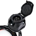 thumbnail image 1 of 7Pin Trailer Socket Cable 5ft Wire 7 Pin Trailer Socket Europe Car Trailer Wiring Connector Parts, 1 of 7