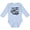 AE-Light Blue, variant on Types of Sharks Boys or Girls Long Sleeve Baby Bodysuit