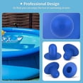 thumbnail image 5 of Paquete de 4 tapones de pared para piscina (azules) - Tapón para el orificio del filtro de la bomba de filtro de piscina elevada, 5 of 5