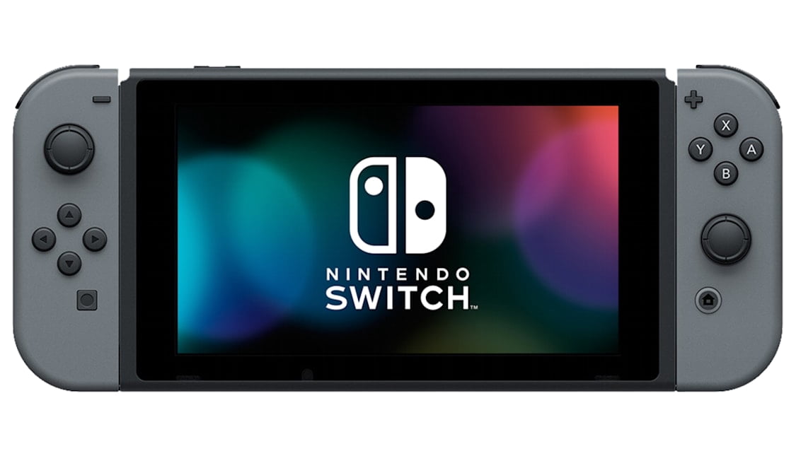 Pre-Owned Nintendo Switch - Gray & Gray Joy-Con with Headset BOLT AXTION Cleaning Kit Bundle ( )