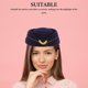 thumbnail image 4 of BRIGHTFUFU Boina, sombrero de azafata, sombrero de azafata, gorra de azafata, boina de uniforme para mujer, sombrero de boina, sombrero de azafata, sombrero de azafata, 4 of 7