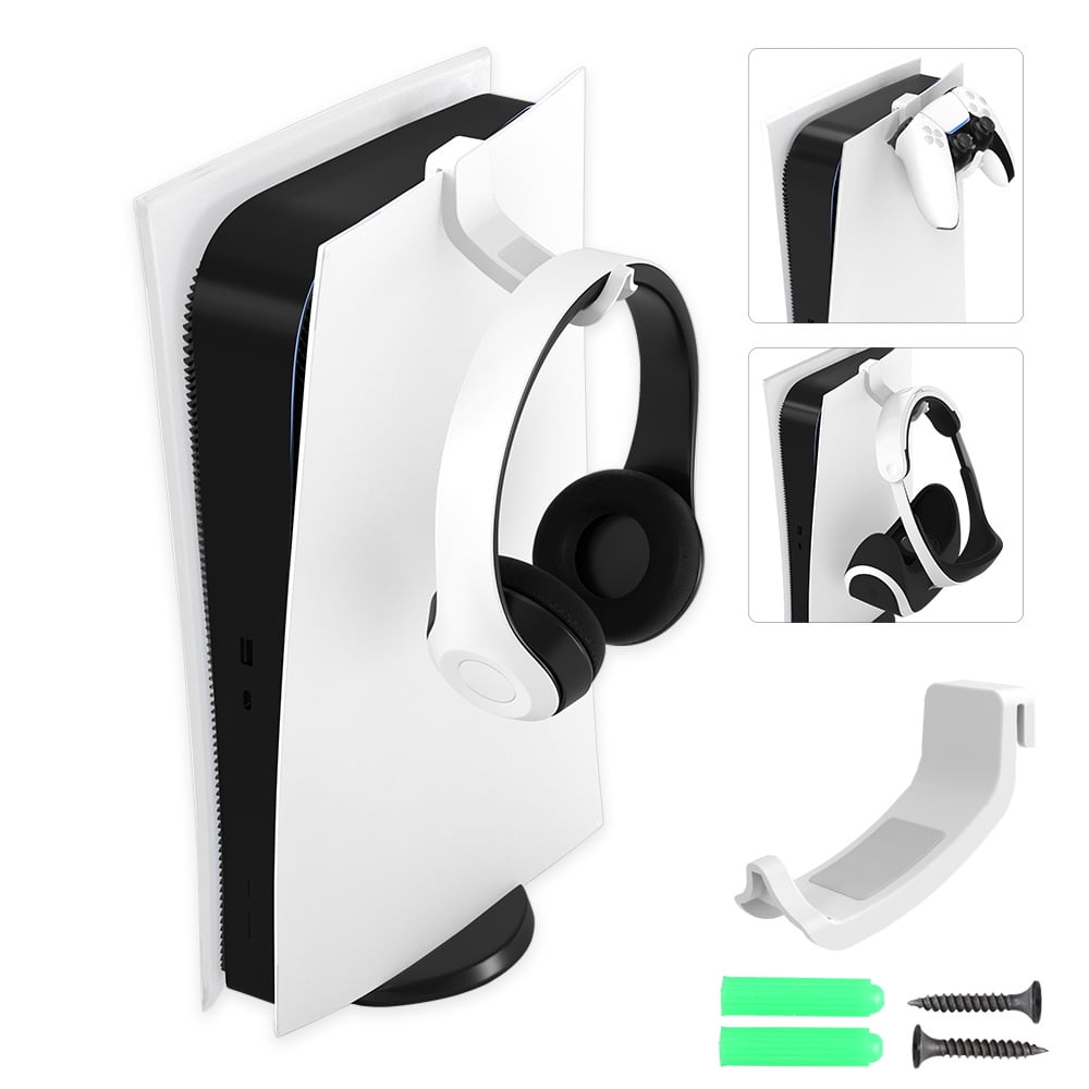 PS5 Controller & Headset Mount - Side/Wall Mount Organizer Stand