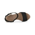 thumbnail image 4 of BLISSFUL STEP Women's Platform Slingback High Block Heel Sandals, 4 of 6
