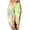 Yellow, variant on KyCheLot Womens Trendy Capri Pants Print Mid Waist with Pockets Casual Straight Leg Summer Capris