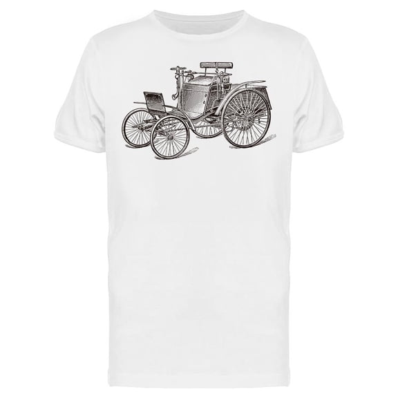 Old Car Hand Drawn T-Shirt Men -Image by Shutterstock, Male XX-Large