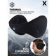 thumbnail image 4 of Orejeras para hombres y mujeres - Calentadores/cubiertas de orejas de invierno - Orejeras de forro polar estilo detrás de la cabeza Negro Adepaton CJWUS-1425, 4 of 7