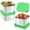 Green, variant on Weloille 3Pack 6oz Stainless Steel Snack Containers, Small Metal Food Storage Container with Silicone Lids, Leakproof Snack Lunch Container for Office, Travel