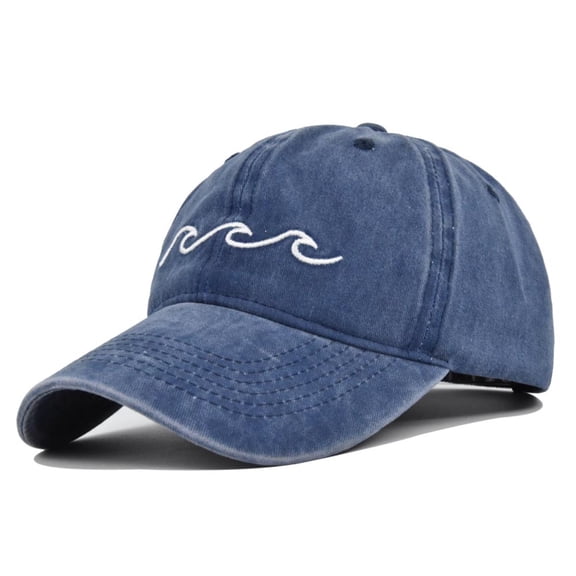 Men & Women baseball caps, Retro Washed Destroyed Solid Denim Sun Hat