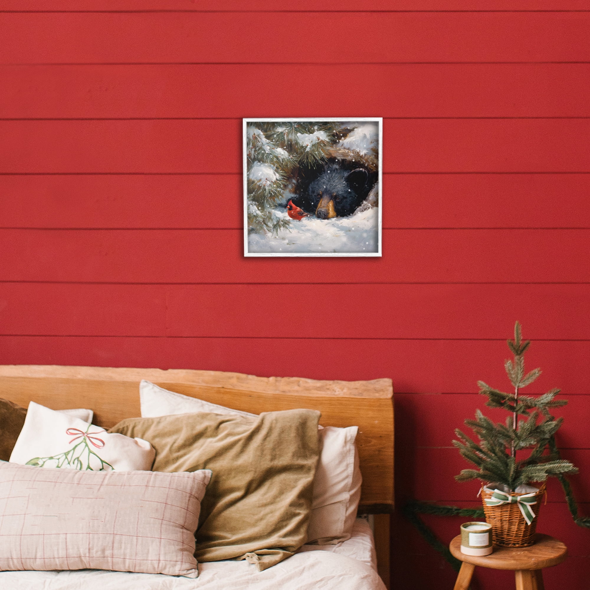 Stupell Industries Warm Watch From The Den White Framed Giclee Art, design by Tina LeCour
