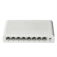 thumbnail image 2 of 8 Port Gigabit Data Switch,Network Hub,Desktop Ethernet Splitter,Plug & Play Shielded Ports Fanless Quiet Mini Portable,1 x Gigabit Data Switch( 8 Port ),White, 2 of 5