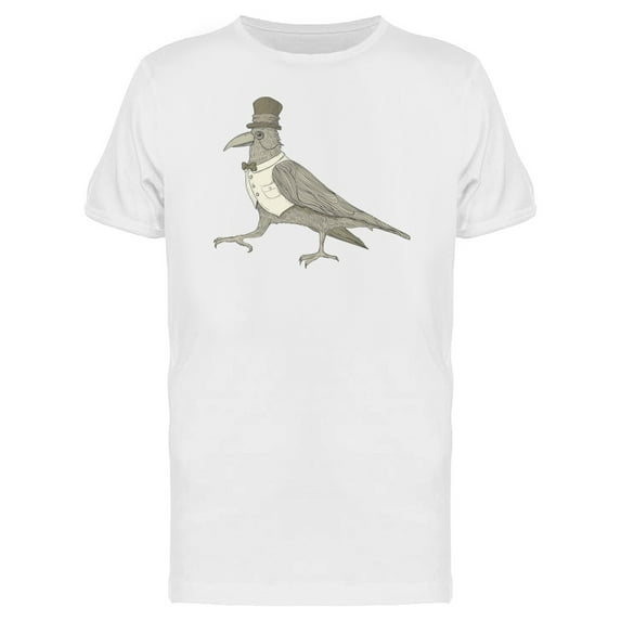 Cool Steampunk Raven T-Shirt Men -Image by Shutterstock, Male Medium