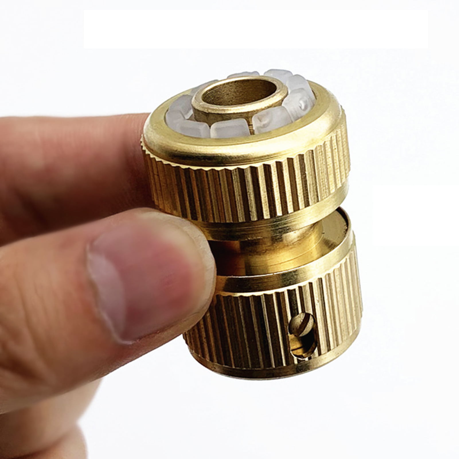 Water Brass Hose Pipe Tube Fitting Garden Tap Quick Connector Adaptor 1/2" BR 