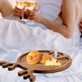 thumbnail image 3 of Wooden Pallet Christmas Cooked Steak Tray Outdoor Picnic Wine Glasses & Wine Holders Tray Fruit Steak Plate, 3 of 5