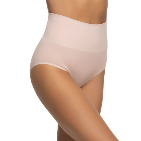 Felina Women s Seamless Shapewear Brief | Panty Tummy Control (Rose Dust  3X)