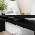 thumbnail image 4 of LKTART Farmhouse Warp Resistant MDF Console Table, Black, 4 of 6