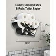 thumbnail image 2 of Butterfly Toilet Paper Holder Stand, Funny Toilet Paper Storage for 8 Rolls, Metal Freestanding Bathroom Decor Tissue Holder Baskets, 2 of 5