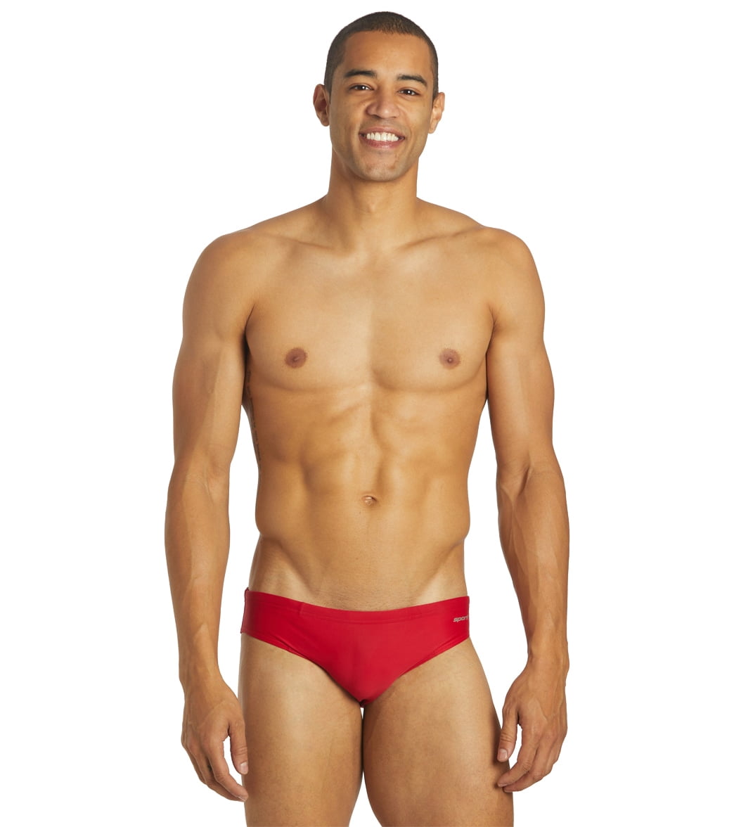 Sporti Solid Swim Euro Brief Swimsuit, Briefs (Men’s)
