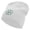 White, variant on 4 Leaf Clover Holiday Embroidered Big Size Superior Cotton Short Knit Beanie - White XL-3XL