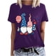 thumbnail image 2 of Fiudx Ofertas y Liquidaciones Blusa de Manga Corta con Estampado de Moda para Mujer, Divertida Camiseta con Cuello Redondo, 2 of 4