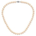 thumbnail image 4 of 925 Sterling Silver Pearl Chain Necklace Rhod-plated 7-8 mm Pink FWC 18 inch 7 to 8, 4 of 4