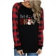 thumbnail image 5 of Puntoco Mujer Otoño e Invierno Impreso Camiseta Suelta Manga Larga Blusa Cuello Redondo Casual tops Puntoco Puntoco-2737, 5 of 5