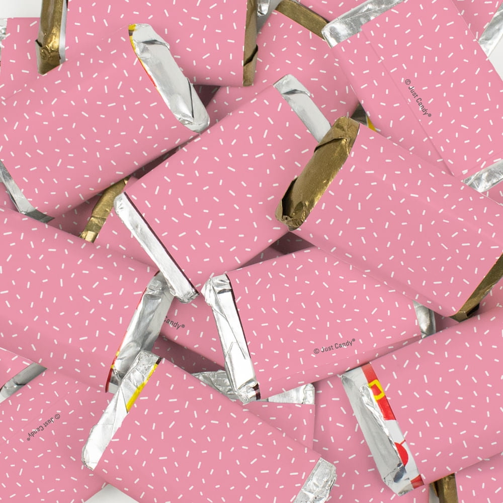 34 Pcs Pink Candy Party Favors Hershey's Miniatures Chocolate