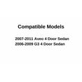 thumbnail image 3 of Driver Left Side Rear Door Window Door Glass Compatible with Chevrolet Aveo 4 Door Sedan 2007-2011 Models/Pontiac G3 4 Door Sedan 2006-2009 Models, 3 of 5