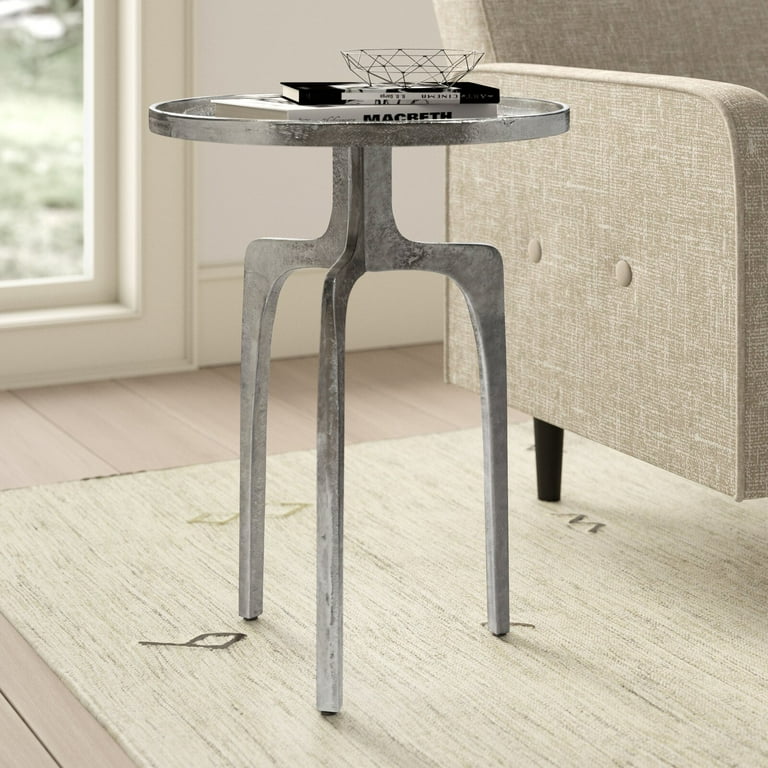 Raymond Tray Top Pedestal End Table Overall 25