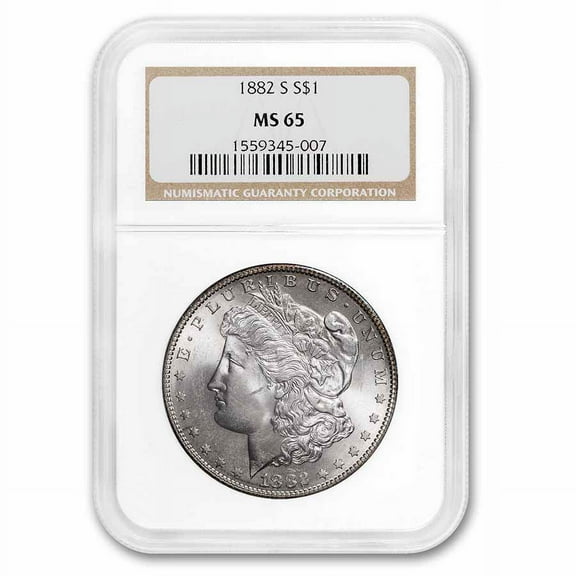 1882-S Morgan Dollar MS-65 NGC