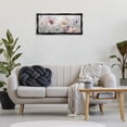 thumbnail image 2 of Stupell Industries Muted Grey Toned Flowers Floral Painting Black Floater Framed Canvas Art Print Wall Art, 31 x 14, 2 of 9