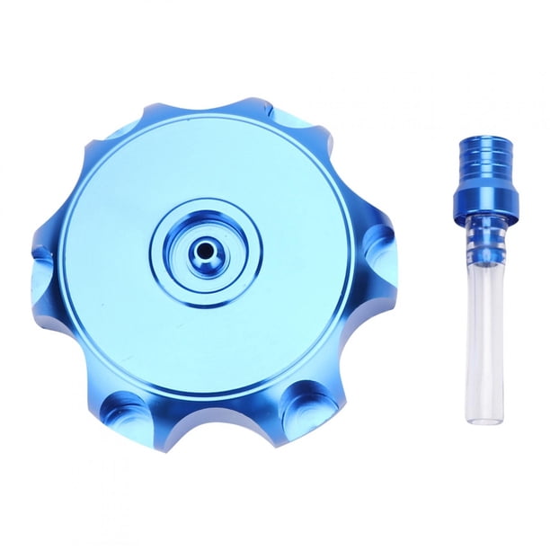 Tapa de la cubierta del tanque de combustible de gasolina de aluminio CNC de la motocicleta para moto de cross Pit de 50cc-160cc (azul)