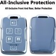 thumbnail image 3 of Key Fob Cover Compatible with Chevrolet Silverado 1500 2500HD 3500HD Tahoe Suburban Colorado Canyon GMC Sierra Yukon Keychain Case Holder Protector,Blue-single Set, 3 of 6