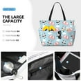 thumbnail image 2 of Wukai Cute Panda Flying in the Sky Print Zipper Bag,large Beach Tote Bag,Waterproof Sandproof Bag,Grocery and Picnic Tote Travel Bag, 2 of 5