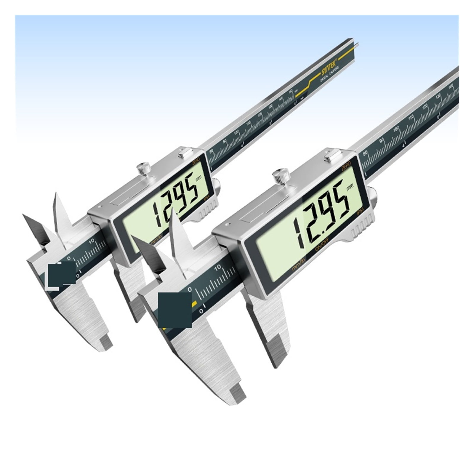 All-Metal IP54 Electronic Digital Display Vernier Calipers 0-150/200/300mm Stainless Steel HD Full Screen Caliper Measuring Tool