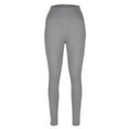 thumbnail image 6 of Razzly High Waisted Leggings For Women Plus Size Trouser Style Yoga Pants Full Length Soft Workout Leggings With Pockets 80s Workout Clothes Womens Work Outfits Summer Leggings for Women(Grey,M), 6 of 9