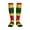 2 Black-2, variant on Reggae Rasta Flag Compression Socks Best Support for Women Men Athletic Running Cycling
