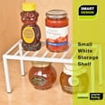 thumbnail image 7 of Smart Design Premium Cabinet Storage Shelf - Set of 6 - Small 10.63 x 5.25 Inch - Steel Metal Frame - Rust Resistant Coating - Cup, Dish, Counter and Pantry Organization - Kitchen - White, 7 of 7