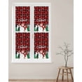 thumbnail image 2 of Red Plaid Snowman Christmas Window Privacy Film Stained Glass Window Film Decorative Windows Cover Static Windows Cling for Glass Door Xmas Tree Snowflake Elk Winter Stickers for Bathroom 29.5"x118", 2 of 7