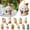 A3405, variante sur Cagogo Moins de 5$ 12 Pcs Mini Ornement de Sapin de Noël, Mini Ornement de Sapin de Noël en Acrylique, Décoration Suspendue 3D, Décoration de Sapin Mignonne, Petit Accessoire Artisanal de Noël