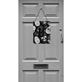 thumbnail image 2 of Letter U Day of the Dead Skulls Black Wall or Door Hanging Prints, 2 of 2