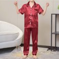 thumbnail image 4 of Niñas Ropa Color Sólido Manga Corta Traje de Hogar 60% Algodón 40% Lino, Invierno Bebé Niños Ropa Conjunto para Niño Pequeño, 4 of 6
