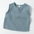 thumbnail image 2 of Cathalem Boys Tank Tops Toddler Boys Solid Crewneck Sleeveless Sports Athletic Tank Top (Light Blue,5-6 Years), 2 of 7