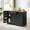 thumbnail image 3 of Trilenars 53 Inch Kitchen Island with Trash Can Storage Cabinet, Large Kitchen Storage Cabinet with Adjustable Shelves and Drawers, Island Table for Kitchen Home Coffee Bar, 3 of 9