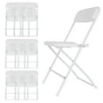 thumbnail image 5 of 10PCS Black Plastic Folding Chairs, Lightweight Multi-Function Folding Chair, Folding Office Chair, Commercial Stacking Chairs, High-Strength Bolts, for Office, Dining Room, Patio, 5 of 13