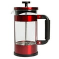 thumbnail image 2 of Primula Melrose Heat Resistant Borosilicate Glass Coffee Press, 8 Cup, Red, 2 of 7